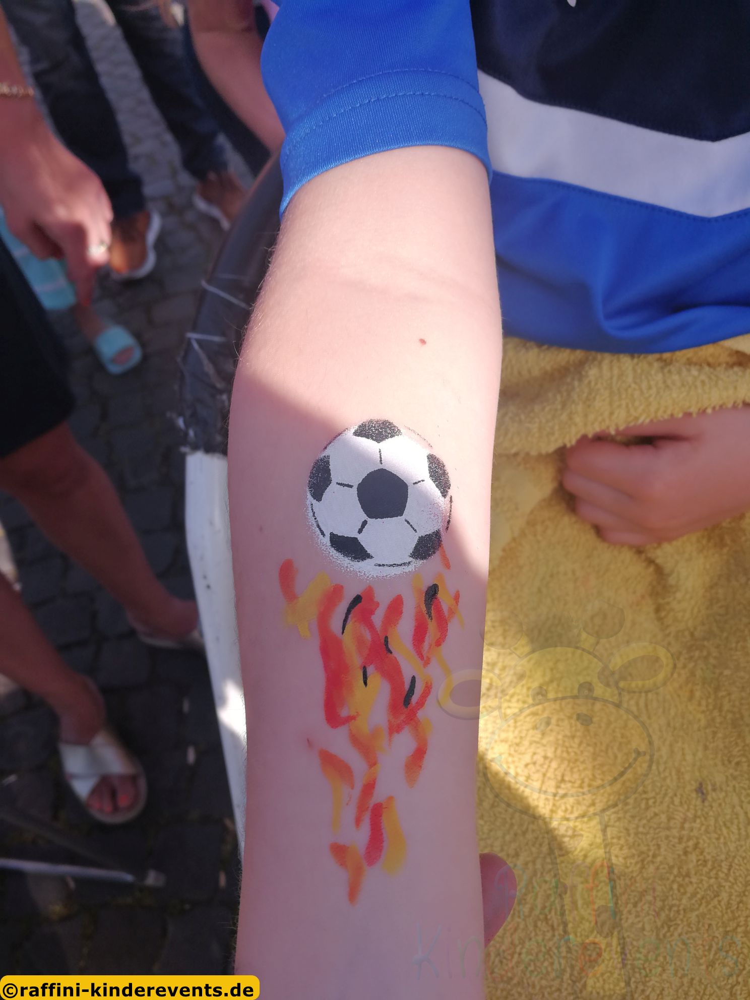 Fussball Fan Schminken, Schwetzingen