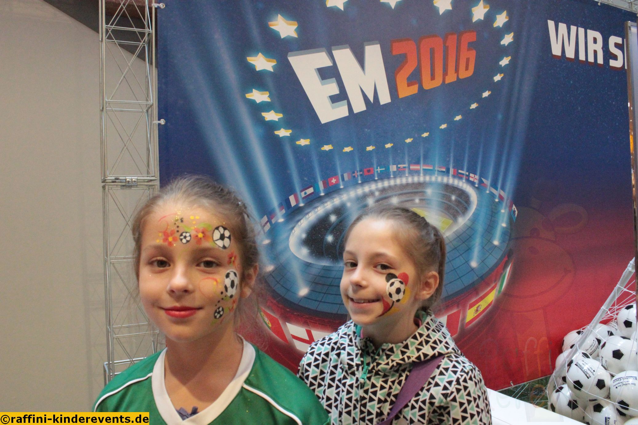 Fussball WM EM Kinderschminken, Fanschminken