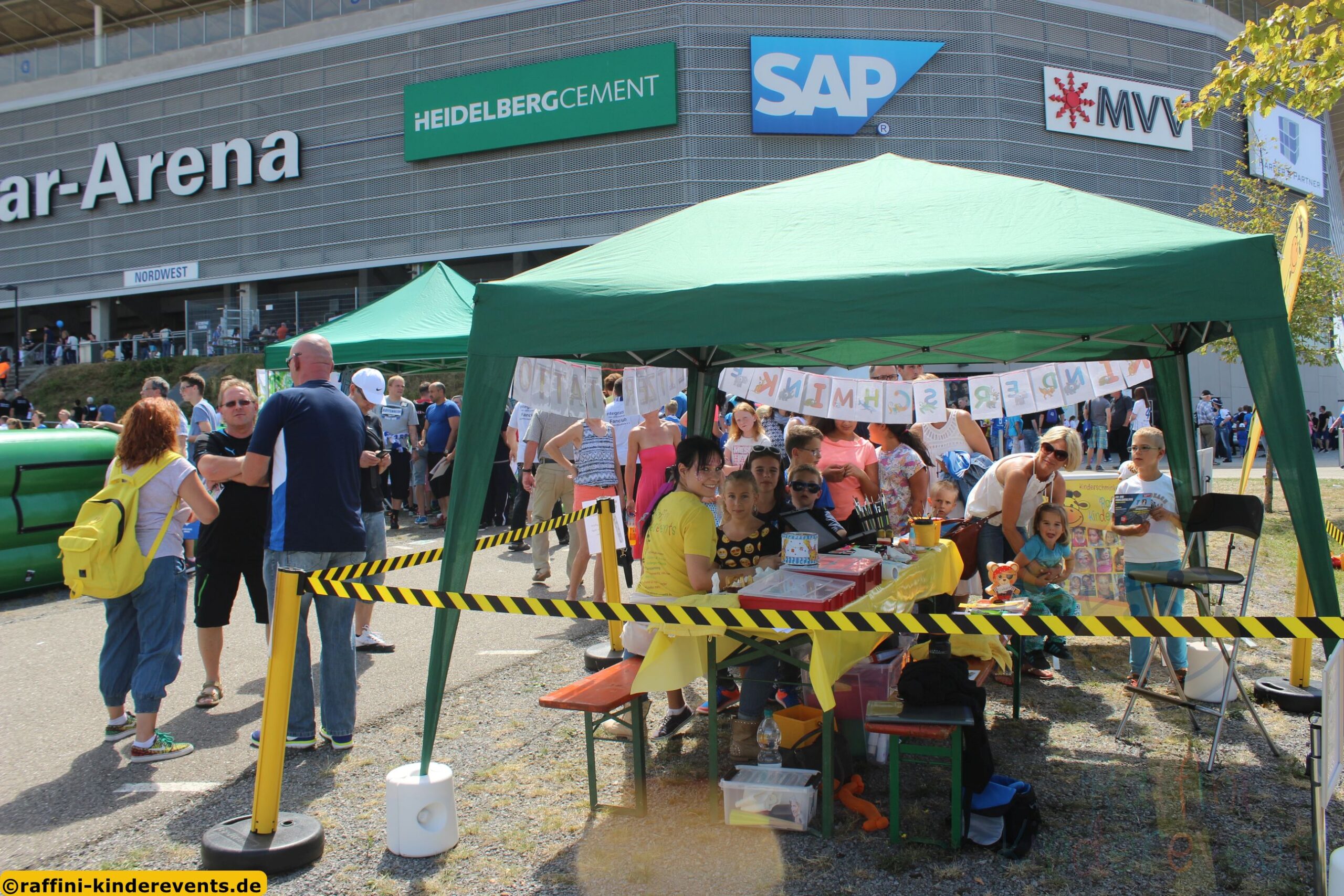 Glitzer Tattoos, Fussball Fest Rhein-Neckar