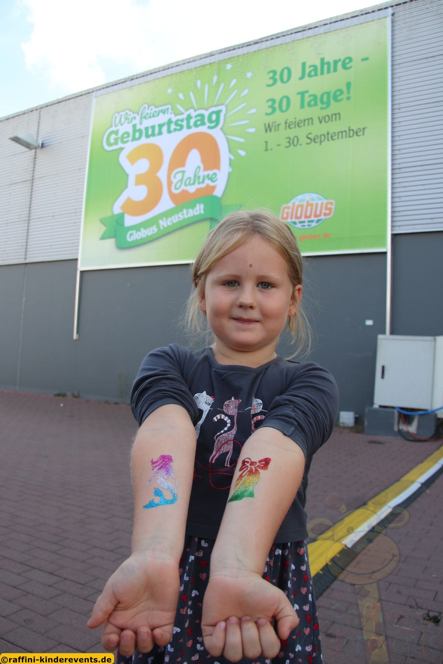 Glitzer Tattoos Globus Neustadt an der Weinstrasse