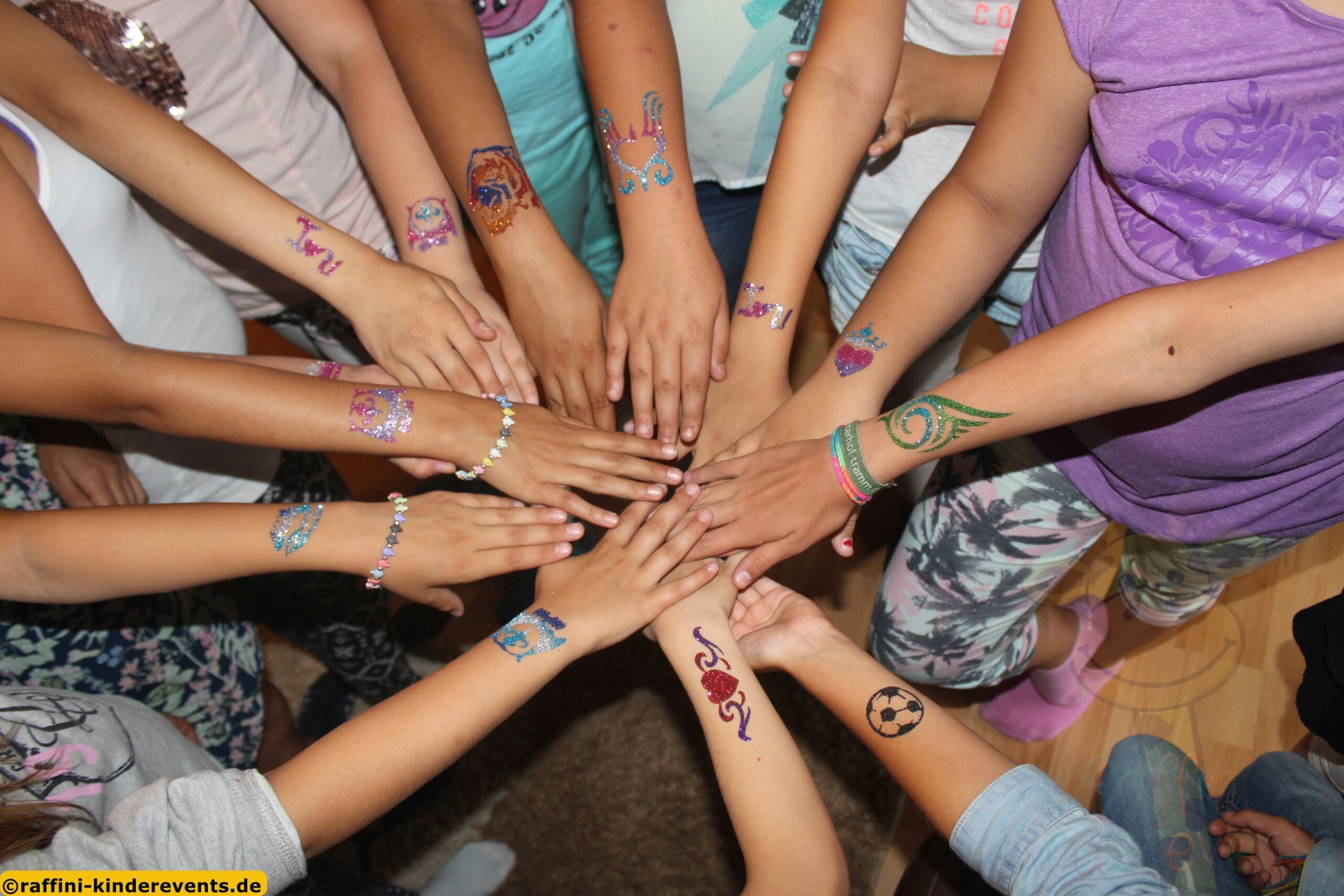 Glitzer Tattoos Hochzeit R-Pfalz