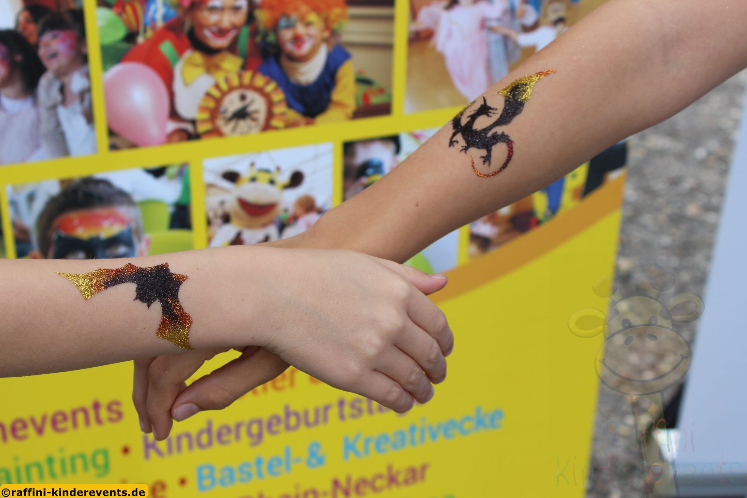 Glitzer Tattoos Maimarkt Mannheim,