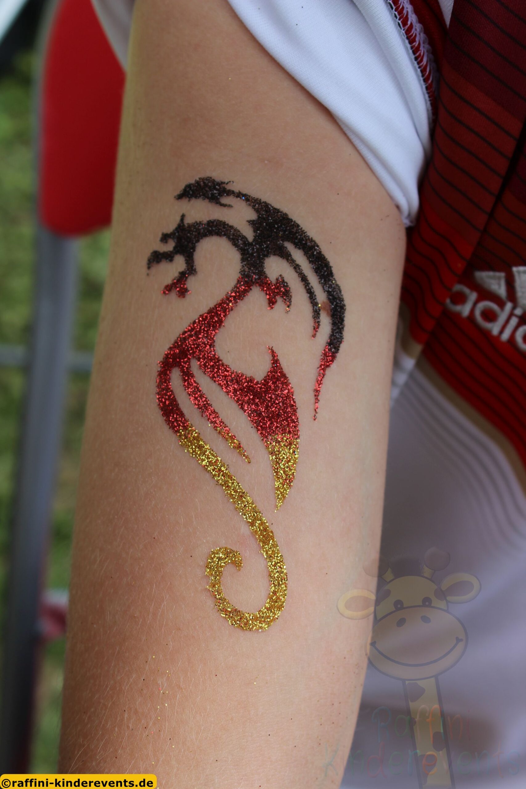 Glitzer Tattoos fussball Public Viewing