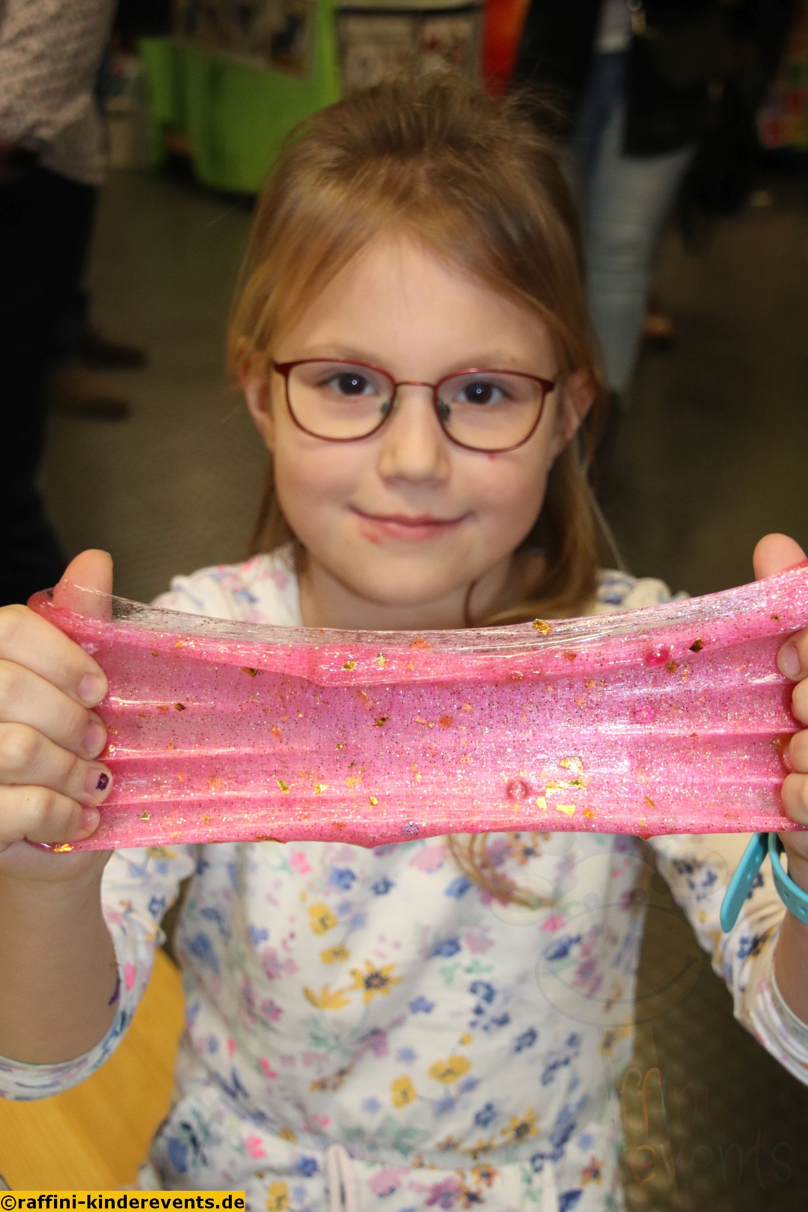 Schleim Slime Worksshop mit Kindern