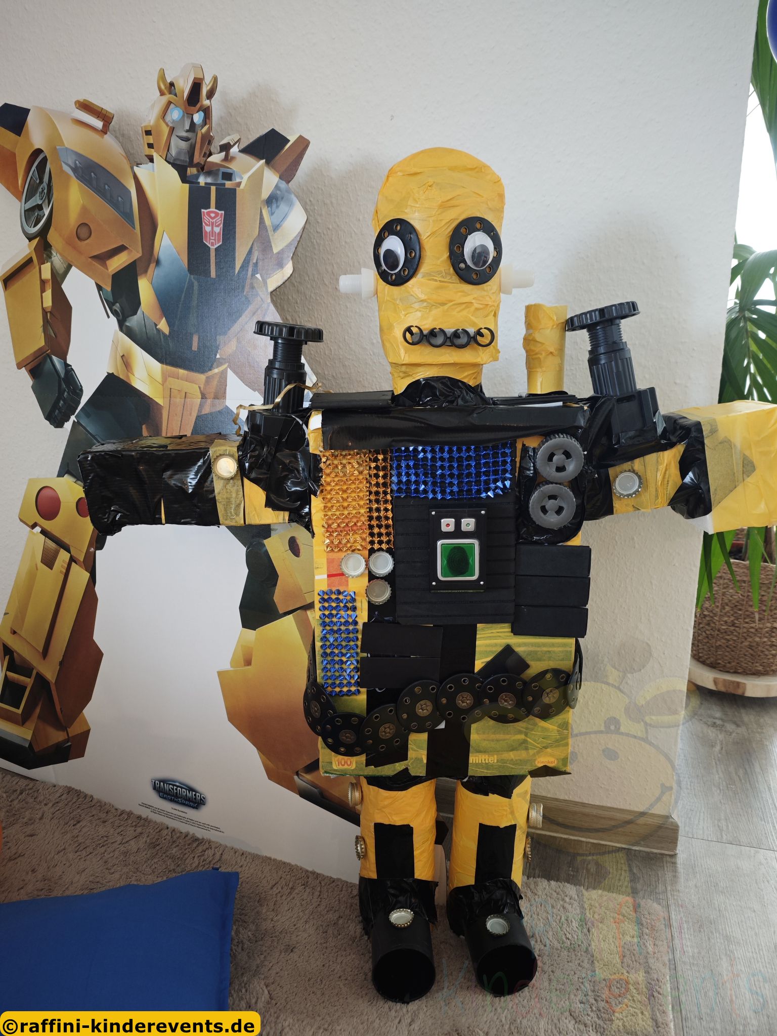 Transformers Roboter basteln Kinderparty