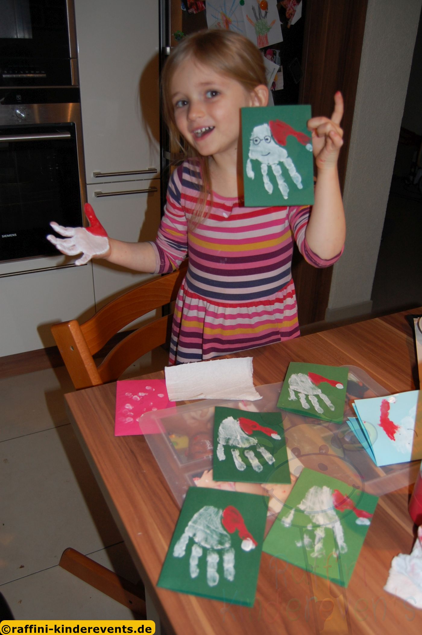 Weihnachtskarten Basteln mit Kindern